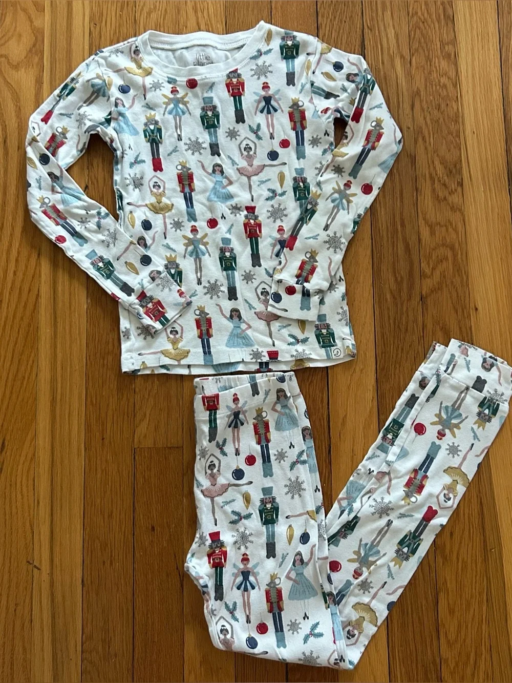 Carter's Size 8 Nutcracker & Ballerina Pajama Set with Red and Green Accent
